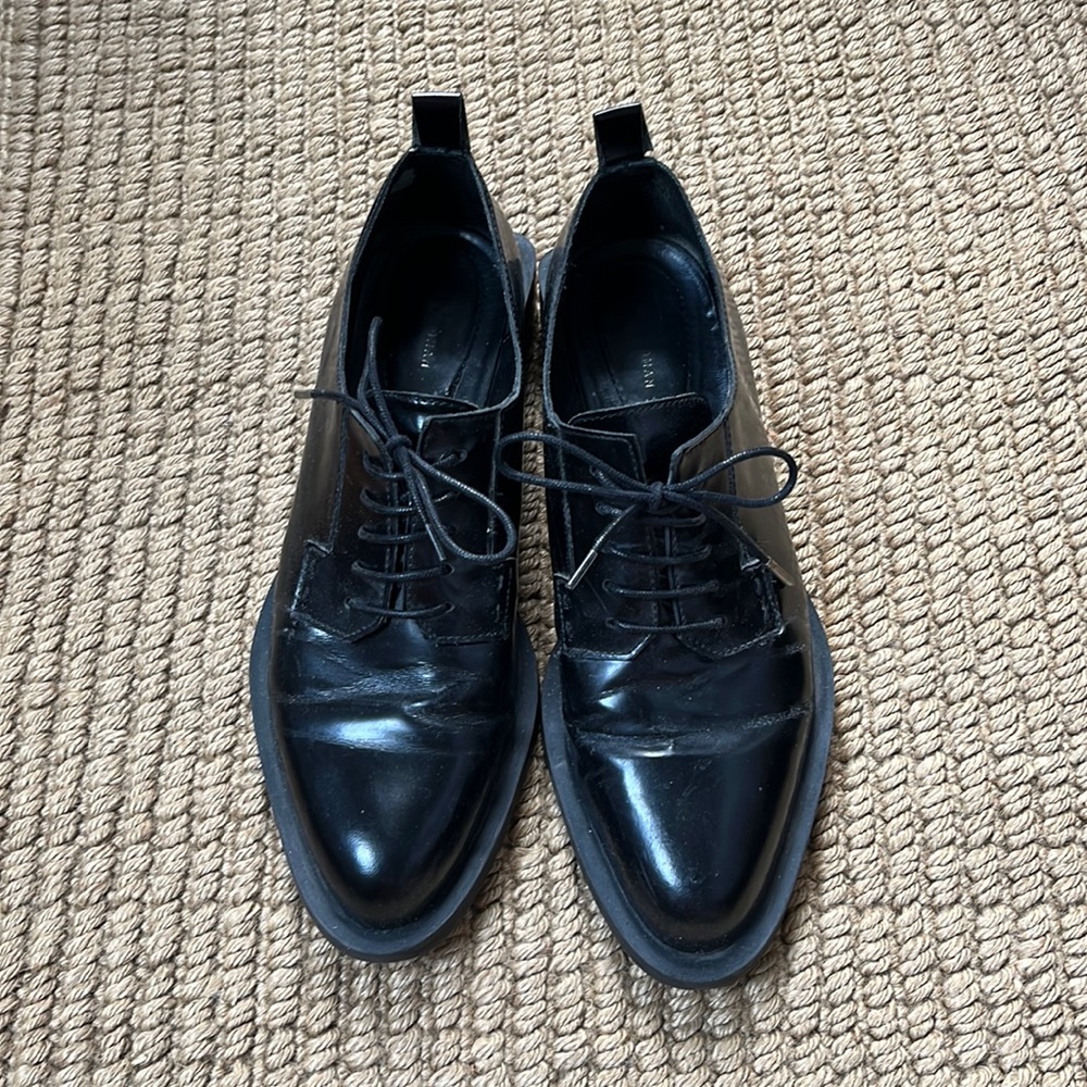 Zara leather loafers